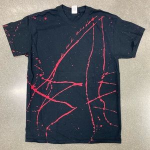 Custom Red Splattered T-Shirt